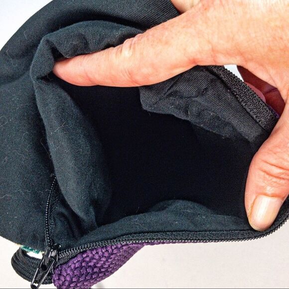 Handmade Chevron Fabric Pouch Crossbody Bag - Picture 5 of 8